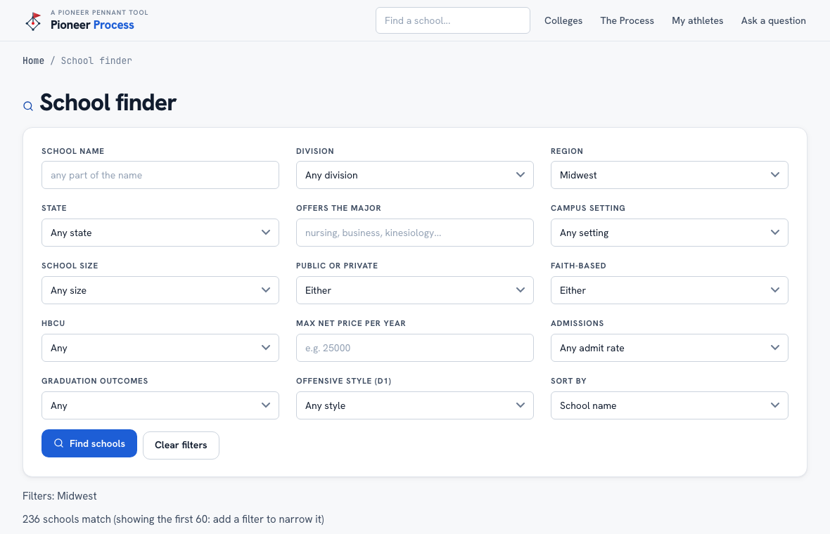 School finder